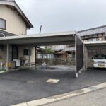 三方上中郡若狭町｜雪国であったら助かるカーポート。2台用＋1台用施工。側面波板パネル付きです