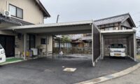 三方上中郡若狭町|雪国であったら助かるカーポート。2台用+1台用施工。側面波板パネル付きです